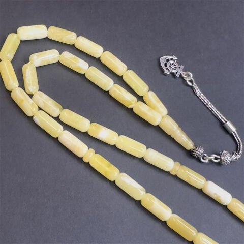 Kaliningrad Damla Kehribar Tespih 5*11 (mm)-1