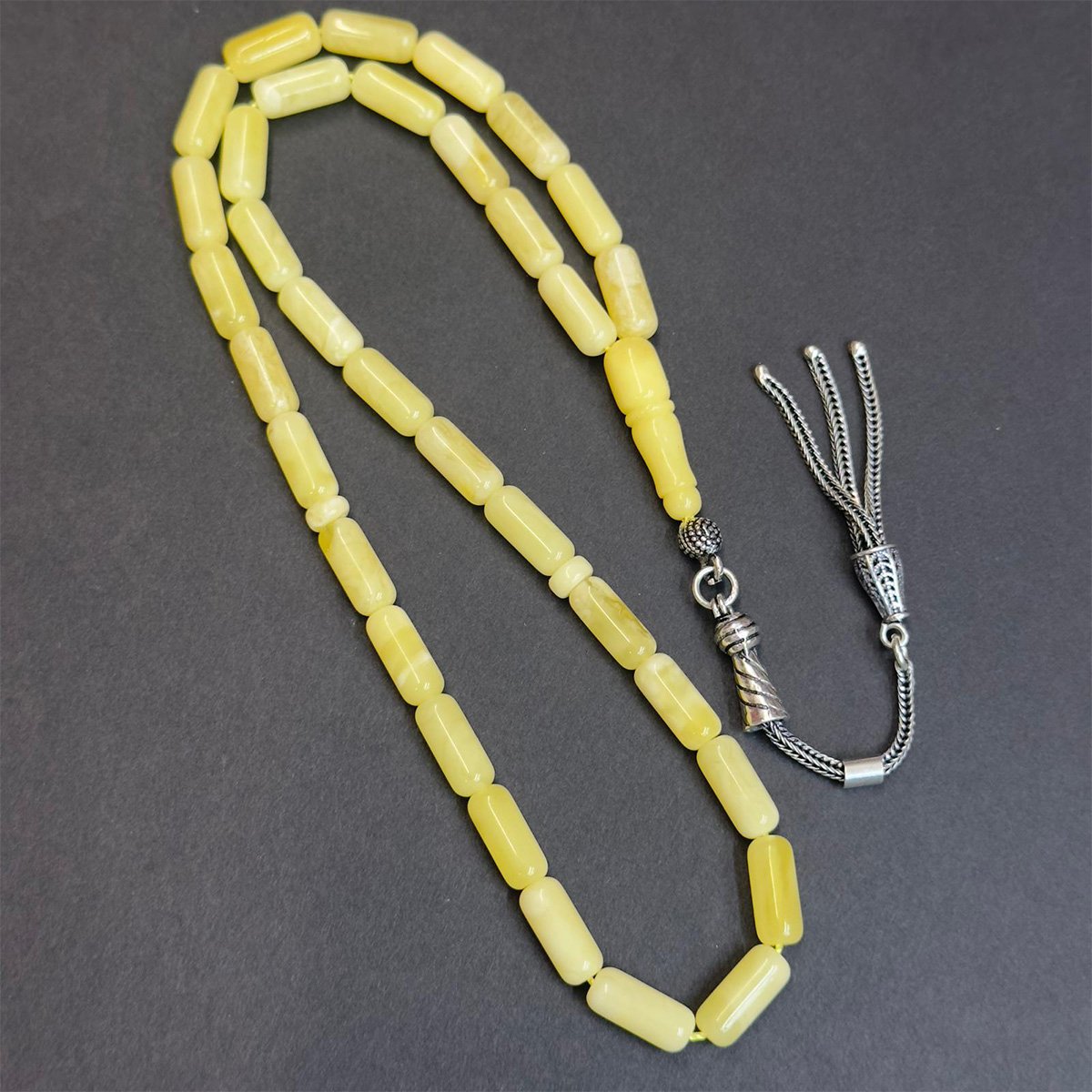 Kaliningrad Damla Kehribar Tespih 5*11 (mm)-2