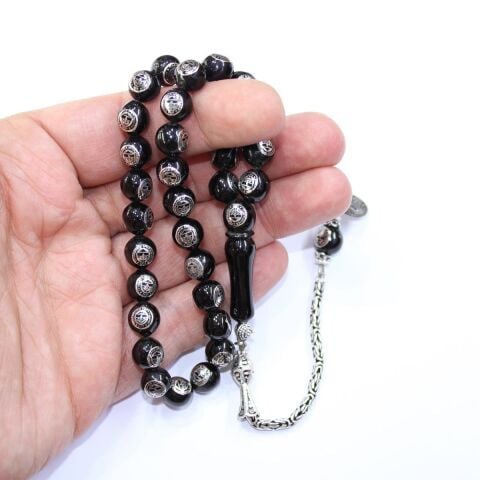 Fenerbahçe Oltu Taşı Tespih Küre Kesim 8,5 (mm)