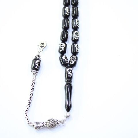 Galatasaray Oltu Taşı Tespih Kapsül Kesim 7*12 (mm)