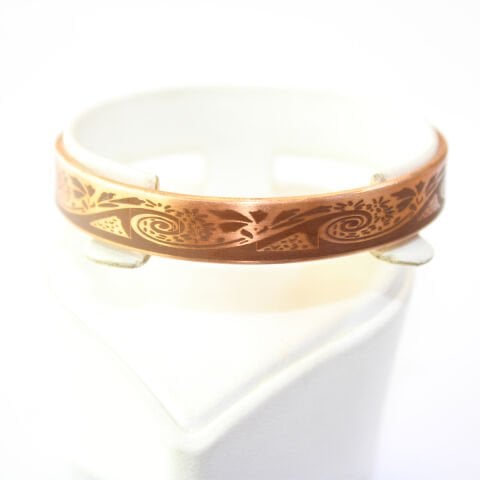 Desenli Bakır Bileklik-4