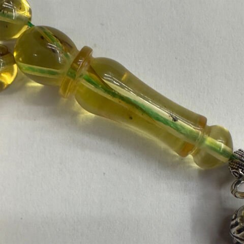 Haşere Fosilli Kaliningrad Damla Kehribar Tespih 7,5*9 (mm)