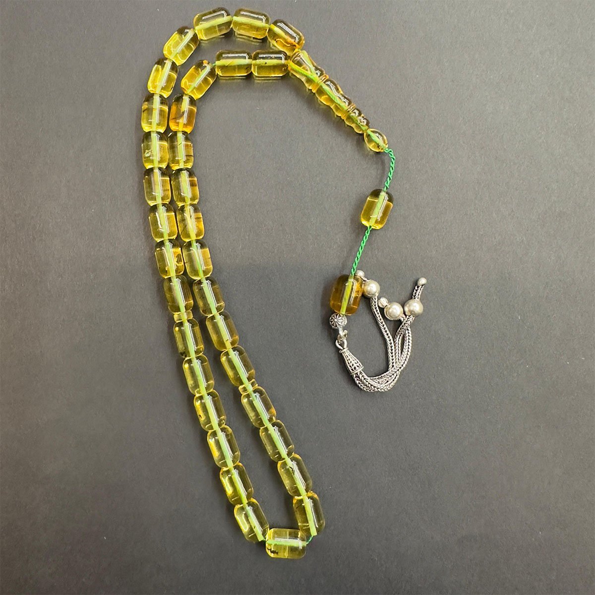 Haşere Fosilli Kaliningrad Damla Kehribar Tespih 7*10 (mm)