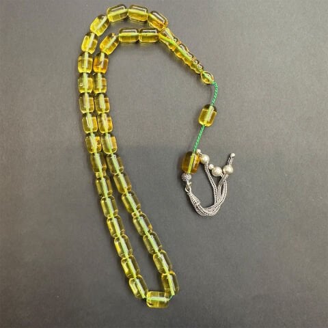 Haşere Fosilli Kaliningrad Damla Kehribar Tespih 7*10 (mm)