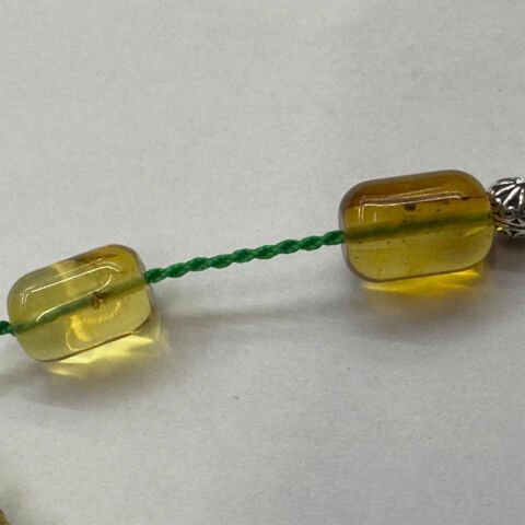 Haşere Fosilli Kaliningrad Damla Kehribar Tespih 7*10 (mm)