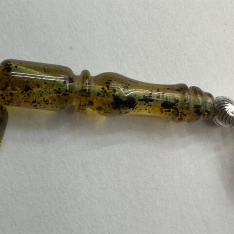 Haşere Fosilli Kaliningrad Damla Kehribar Tespih 6*9 (mm)