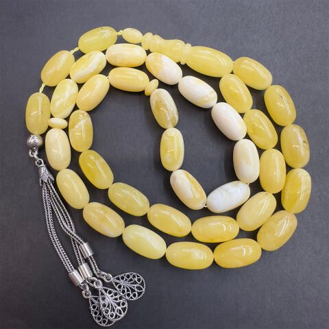 Kaliningrad Damla Kehribar Kapsül Tespih 8*14,5 (mm)