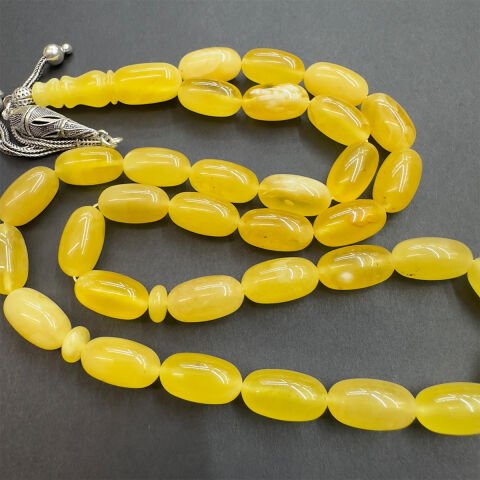 Kaliningrad Damla Kehribar Kapsül Tespih 8*14,5 (mm)-1