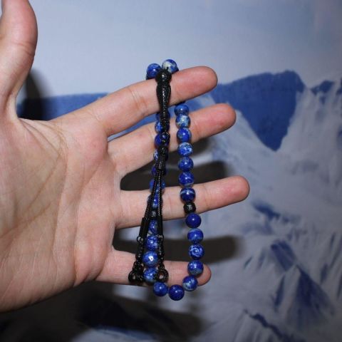 Lapis Lazuli Doğal Taş Tespih 8,5 (mm)