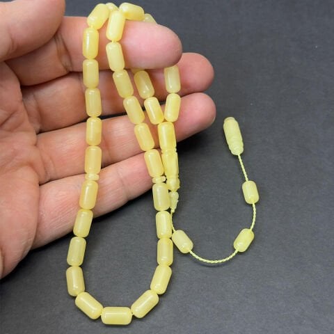 Litvanya Damla Kehribar Tespih 6*10 (mm)-1