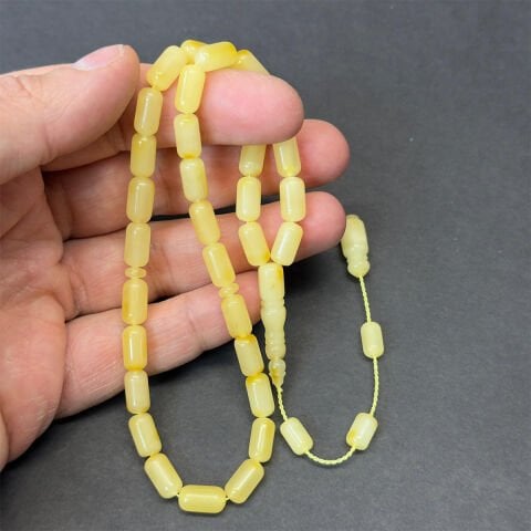 Litvanya Damla Kehribar Tespih 6*10 (mm)-2