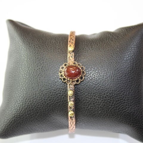 Taşlı Bakır Bileklik