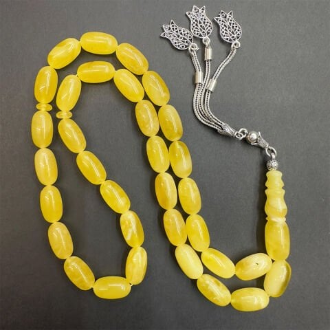 Kaliningrad Damla Kehribar Kapsül Tespih 8*14,5 (mm)-2