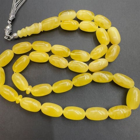 Kaliningrad Damla Kehribar Kapsül Tespih 8*14,5 (mm)-2