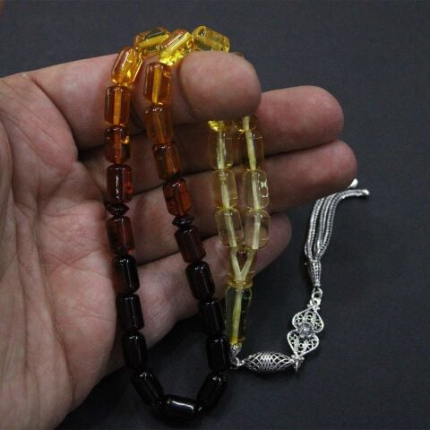 Litvanya Damla Kehribar Kapsül Tespih 6.5*10 (mm)