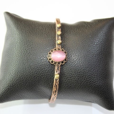 Taşlı Bakır Bileklik-1