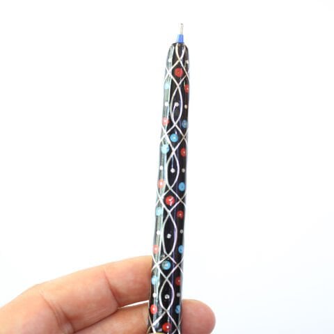 Mercan Firuze İşlemeli Oltu Taşı Kalem