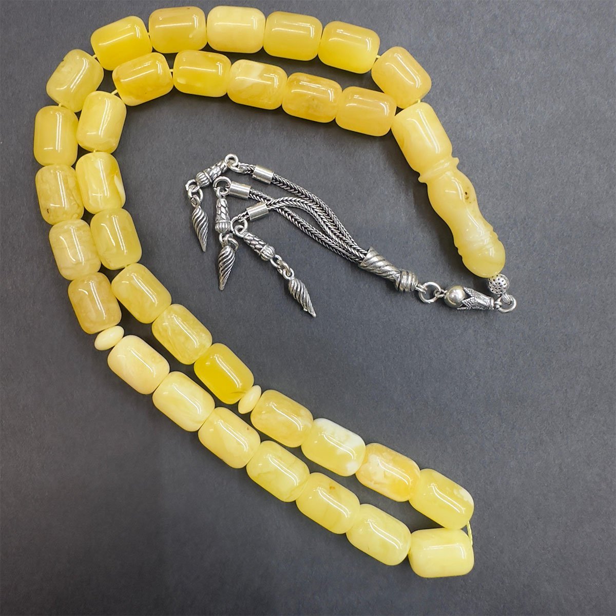 Kaliningrad Damla Kehribar Kapsül Tespih 9*12 (mm)-1