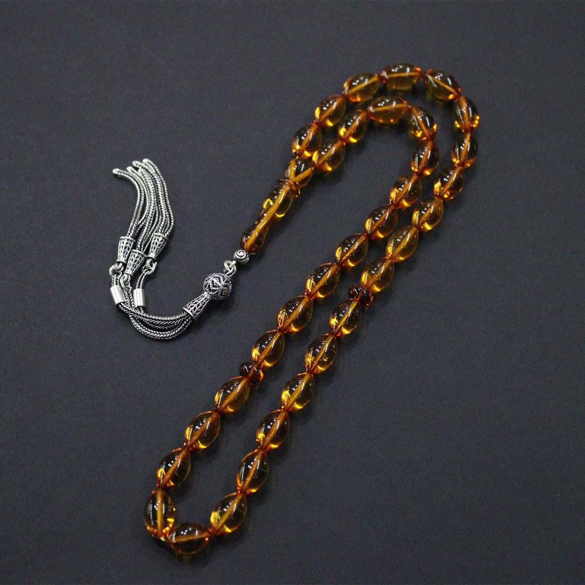 Litvanya Damla Kehribar Beyzi Tespih 7,5*12,5 (mm)