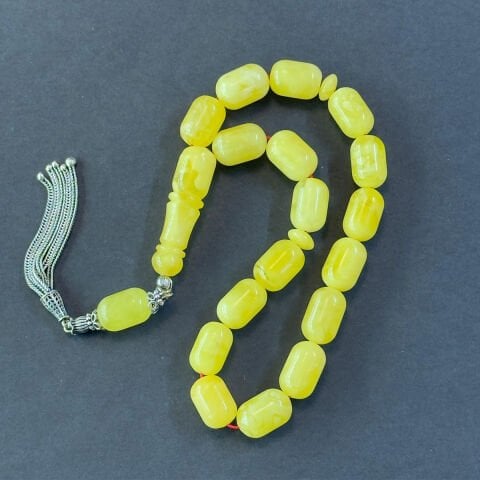 Maskot Kaliningrad Damla Kehribar Tespih 10*15,5 (mm)