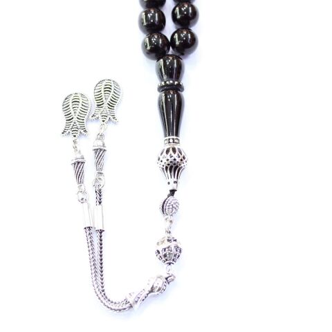 Nakkaş İmameli Oltu Taşı Tespih 9 (mm)