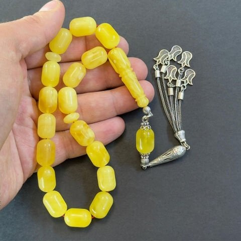 Maskot Kaliningrad Damla Kehribar Tespih 11*16 (mm)