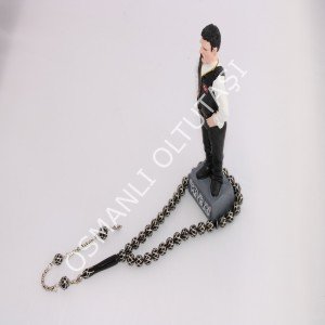 Gümüş İşlemeli Dikenli Tel Model Küre Kesim 10 (mm)