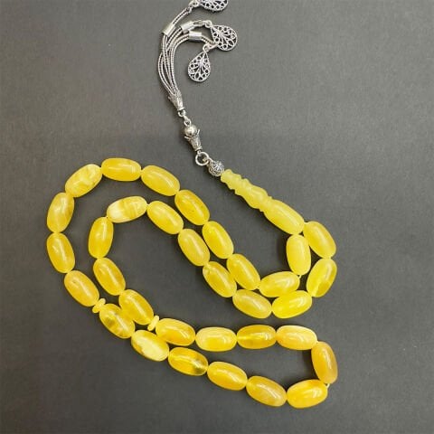 Kaliningrad Damla Kehribar Kapsül Tespih 8*14,5 (mm)-3