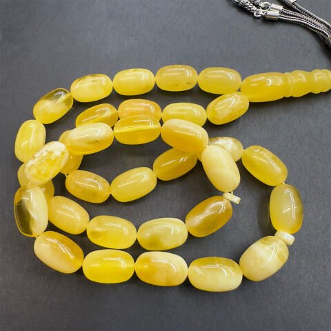 Kaliningrad Damla Kehribar Kapsül Tespih 9*14,5 (mm)-2