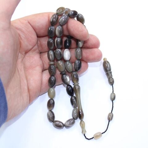 Koç Boynuzu Tespih Beyzi Kesim 7.5*11.5 (mm)