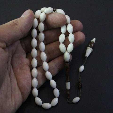 Yerli Atölye İşçiliği Narçıl Yılan Ağacı Tespih 6,5*11 (mm)