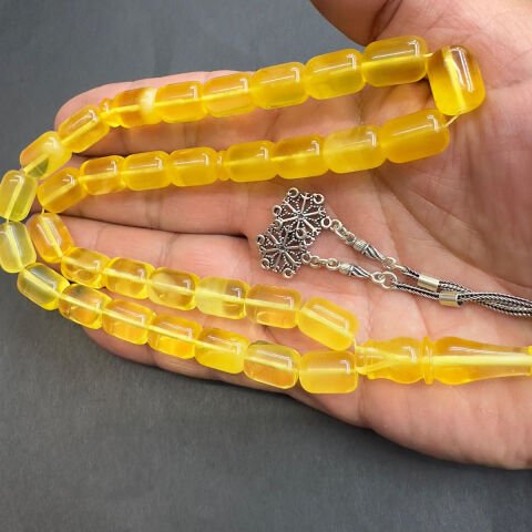 Kaliningrad Damla Kehribar Kapsül Tespih 9*12,5 (mm)-1