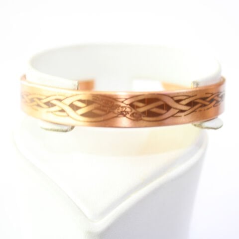 Desenli Bakır Bileklik-11