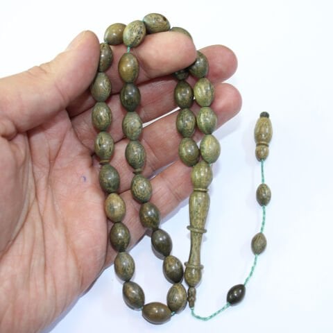 Yeşil Pelesenk Tespih 8,5*11,5 (mm)