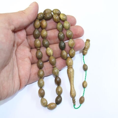 Yeşil Pelesenk Tespih 8,5*12 (mm)