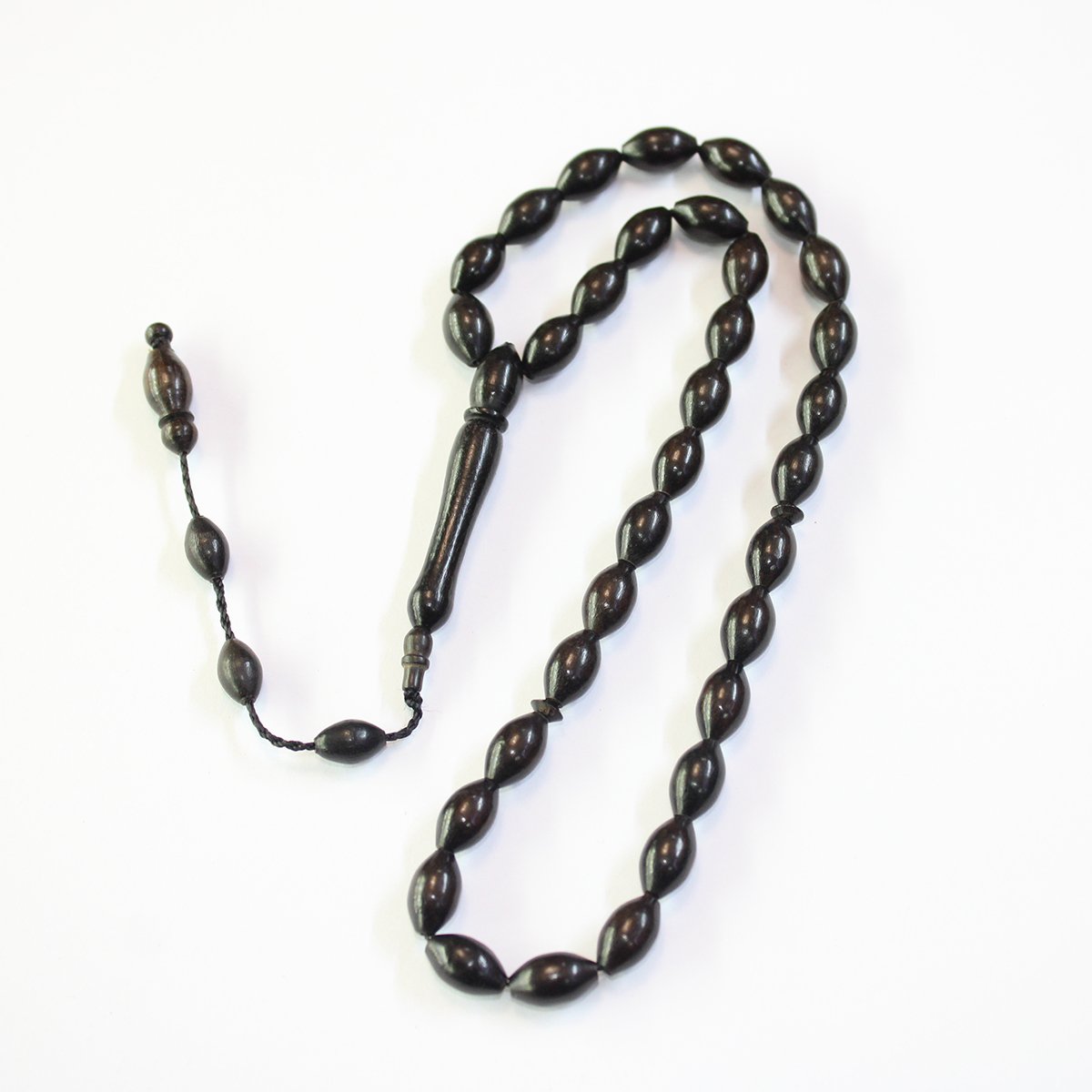 Abanoz Ağacı Tespih Beyzi Kesim 7*11,5 (mm)