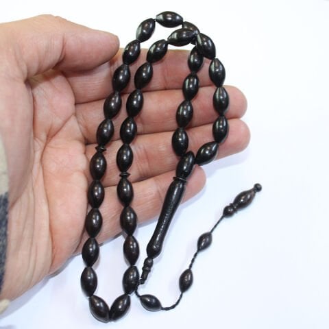 Abanoz Ağacı Tespih Beyzi Kesim 7*11,5 (mm)