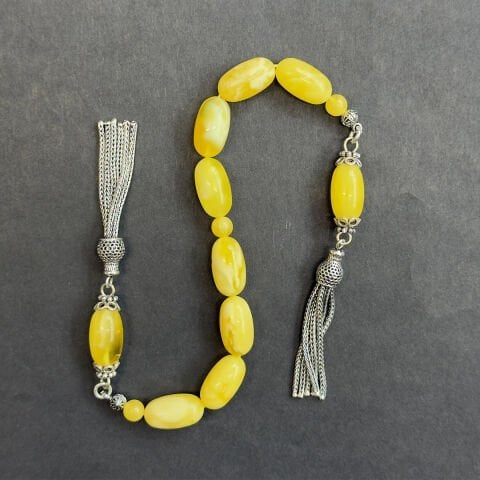 Kaliningrad Damla Kehribar Zaza Tespih 8*14,5 (mm)