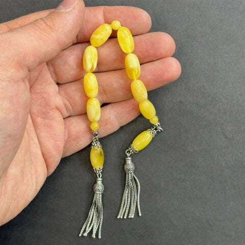 Kaliningrad Damla Kehribar Zaza Tespih 8*14,5 (mm)