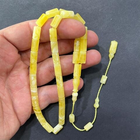 Yerli Atölye İşçiliği Kaliningrad Damla Kehribar Tespih 5,5*10 (mm)