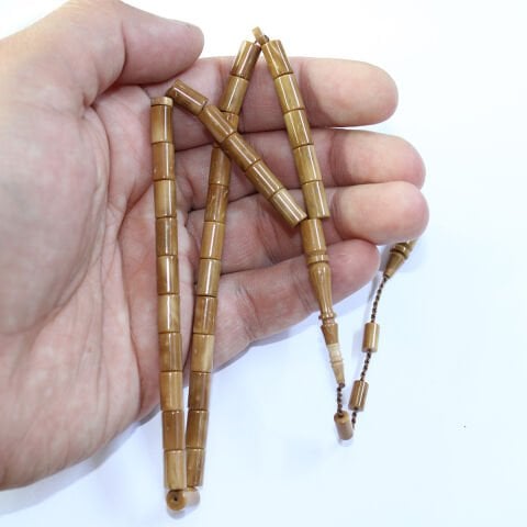 Yerli Atölye İşçiliği Kesme Kuka Tespih 5,5*9,5 (mm)