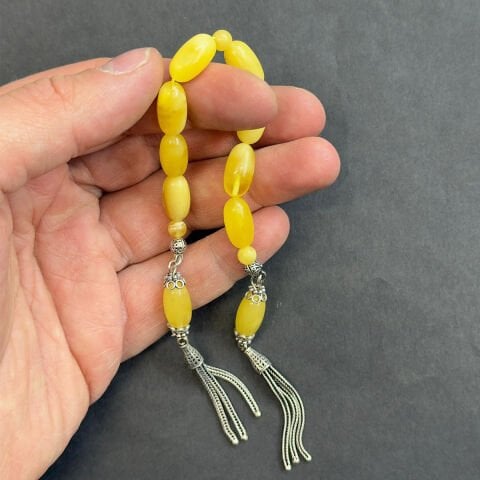 Kaliningrad Damla Kehribar Zaza Tespih 7,5*14 (mm)