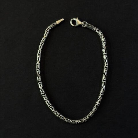Gümüş Kral Zinciri Bileklik 8 (gr)