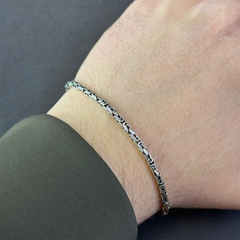 Gümüş Kral Zinciri Bileklik 8 (gr)