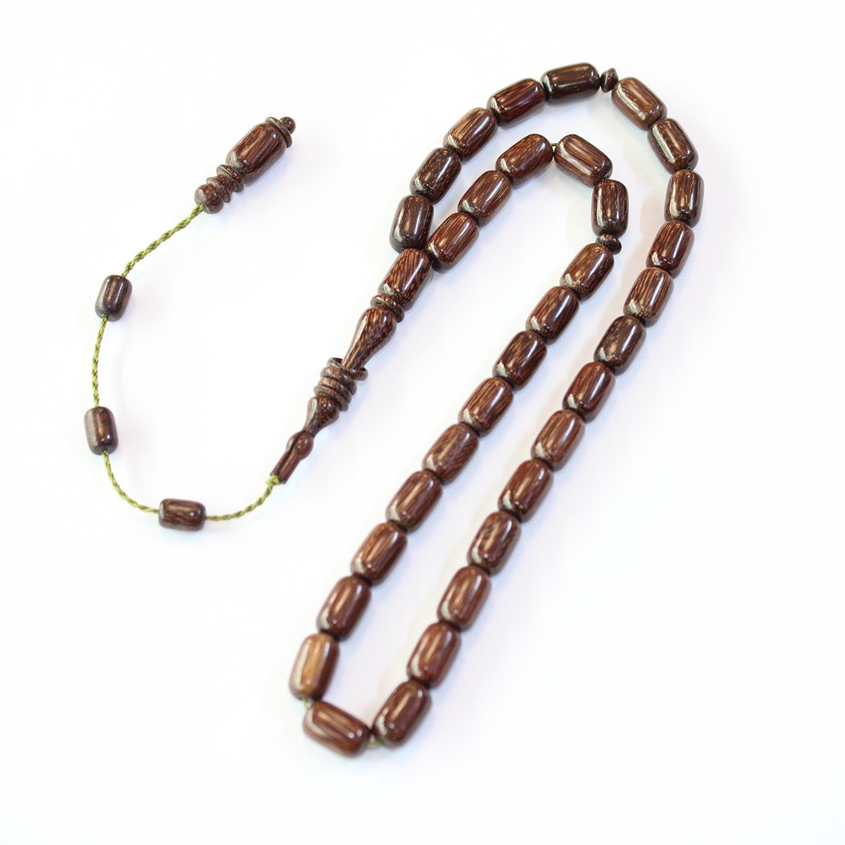 Yerli Atölye İşçiliği Demir Hindi Ağacı Tespih 7*11 (mm)