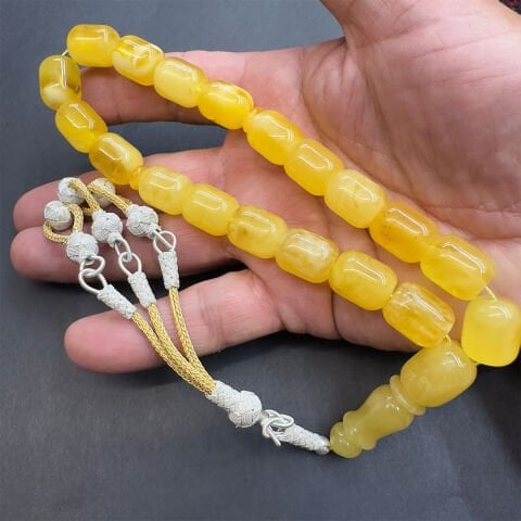 Maskot Kaliningrad Damla Kehribar Tespih 12*14 (mm)