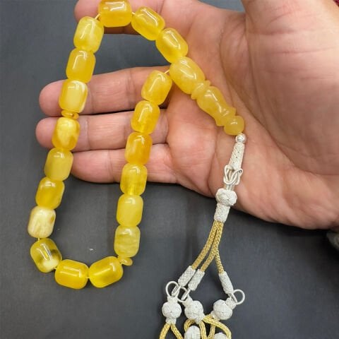 Maskot Kaliningrad Damla Kehribar Tespih 12*14 (mm)