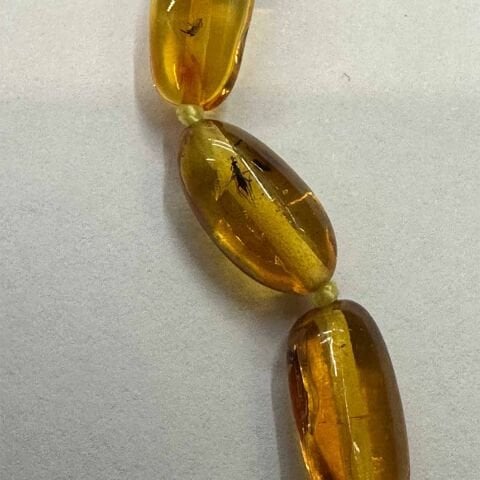 Haşere Fosilli Kaliningrad Damla Kehribar Kolye 10 (gr)