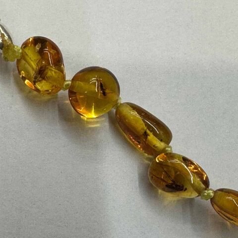 Haşere Fosilli Kaliningrad Damla Kehribar Kolye 10 (gr)