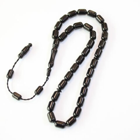 Sistemli Oltu Taşı Tespih Kapsül Kesim 7*10,5 (mm)